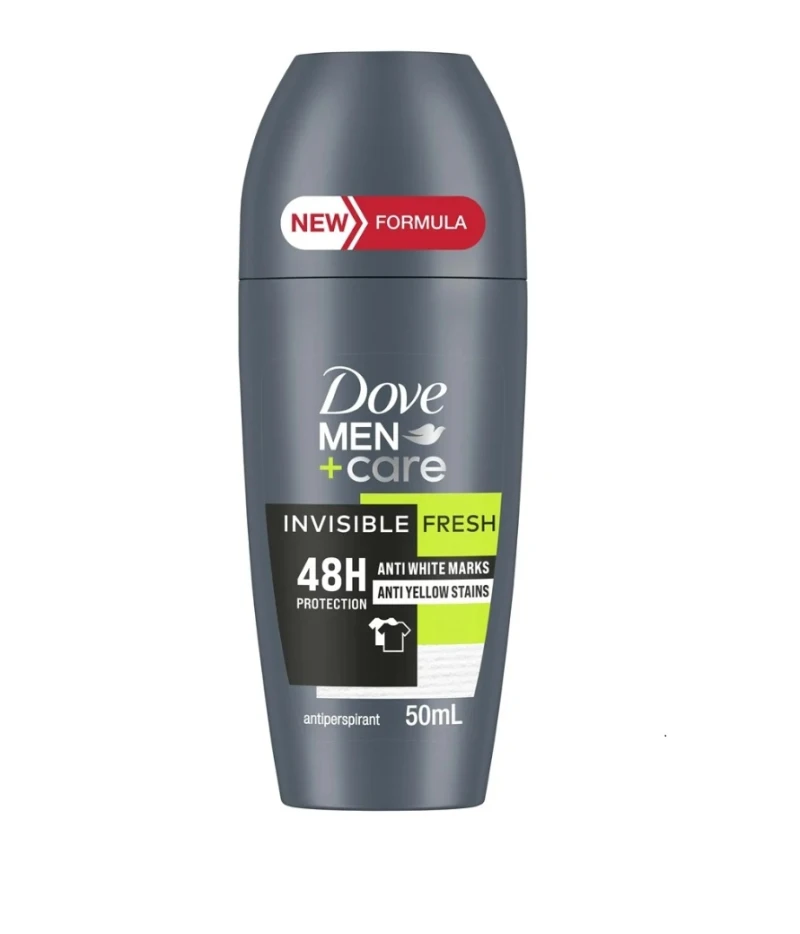 DOVE ANTIPERSPIRANT ROLL ON 50ML MEN INVISIBLE FRESH